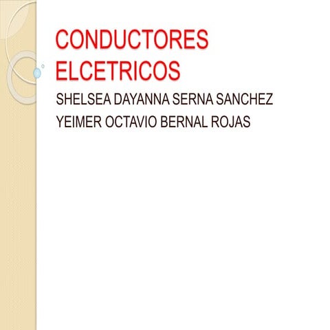Conductores elcetricos shelsea