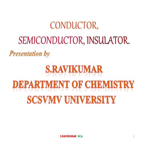 Conductor semiconductor insulator