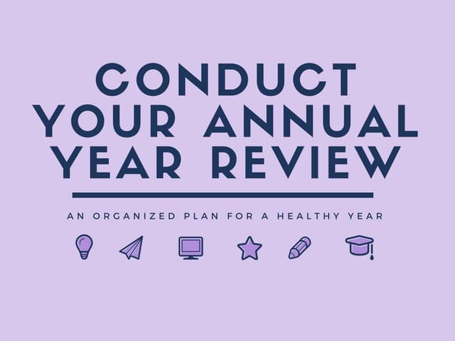 Conduct Your Annual Year Review