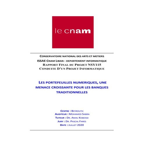 Conduite d'un projet informatique - Rapport Final | PDF