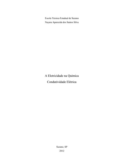 Condutividadde elétrica