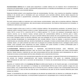 Condutividade elétrica e térmica