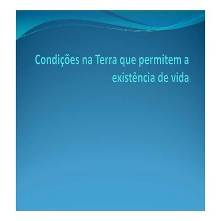 Cond vida terra
