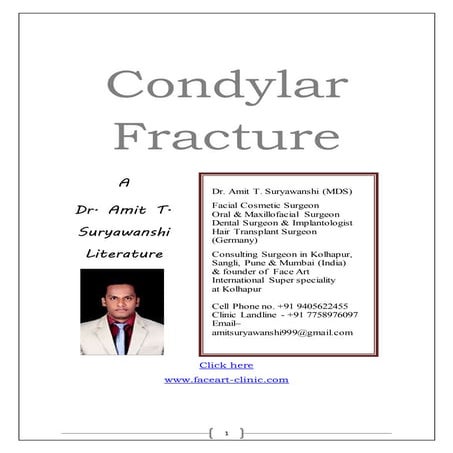 Condylar fracture by Dr. Amit T. Suryawanshi