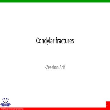 Condylar fractures