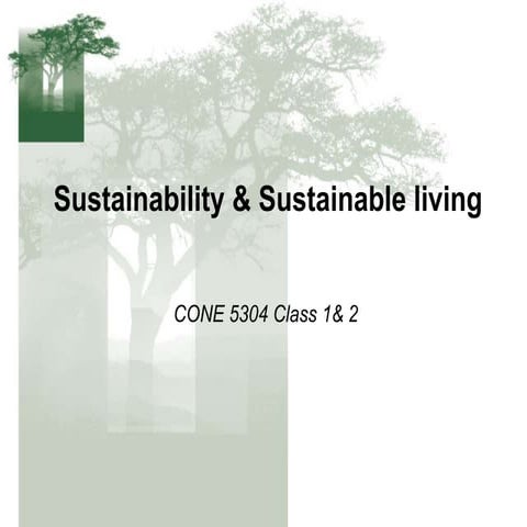 Sustainability