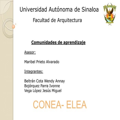 CONEA-ELEA | PPTX