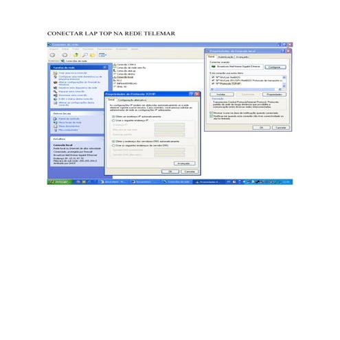 C O N E C T A R  L A P  T O P  N A  R E D E  T E L E M A R