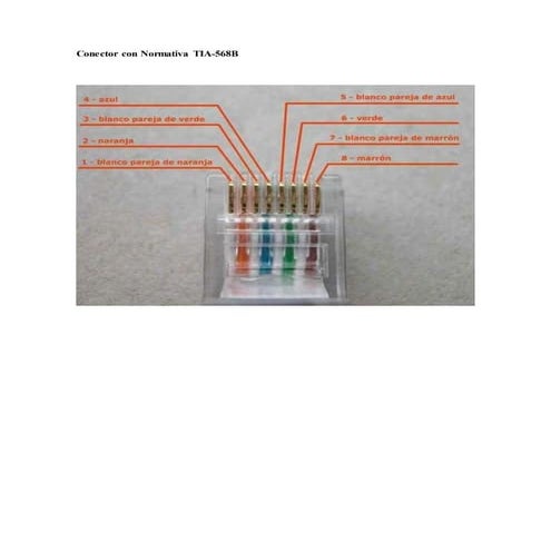 Conector con normativa ab directo cruzado