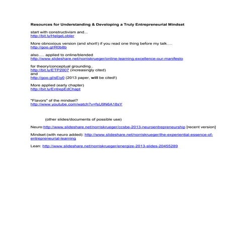 Coneeect: resources for growing entrep mindset