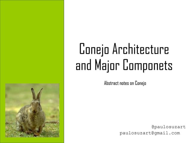 Conejo Architecture