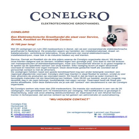 Conelgro Informatie Brochure | PDF