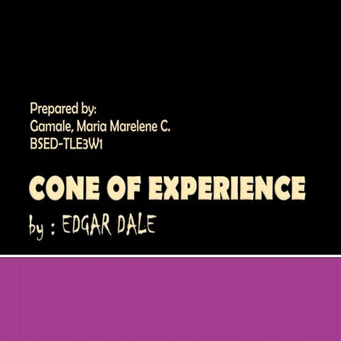 Cone of experience