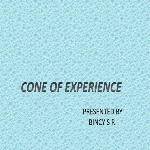 Cone of experience