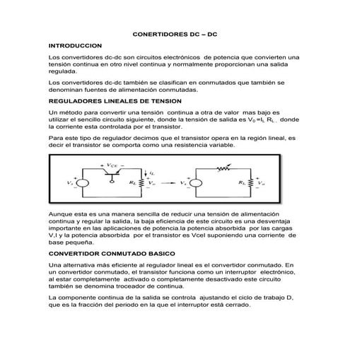 Conertidores dc