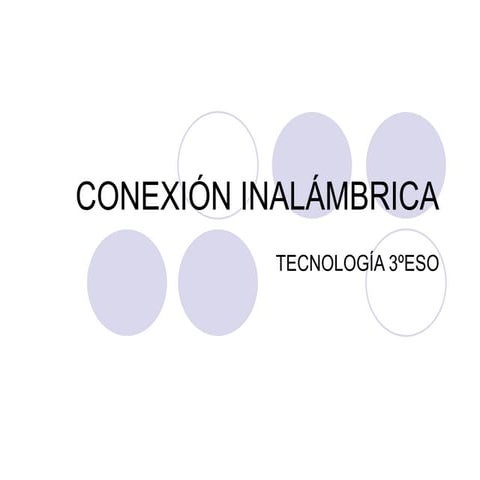 Conexión inalámbrica 3 eso