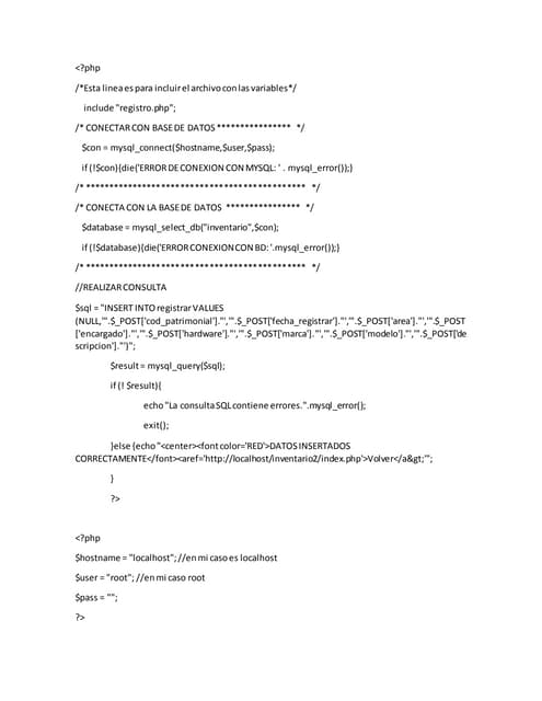 Conexion php
