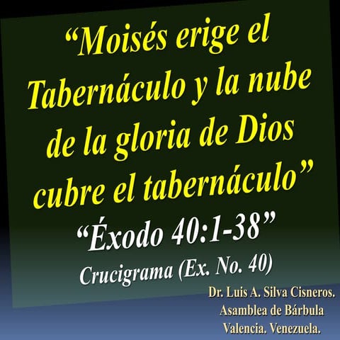 Imágenes del Estudio del Tabernáculo (Parte 1) | PPT