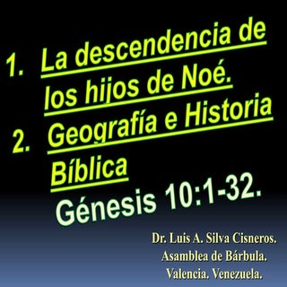 CONF. LOS DESCENDIENTES DE LOS HIJO...