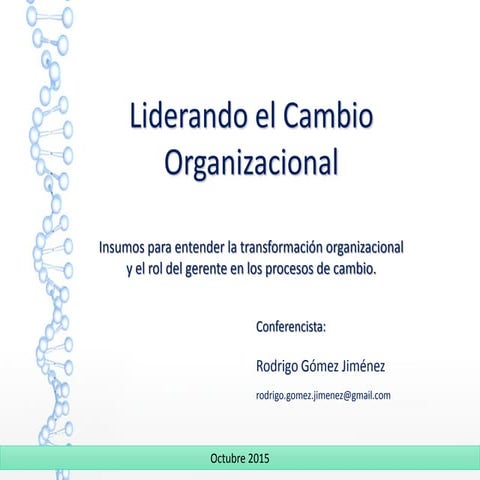Liderando el cambio organizacional | PDF