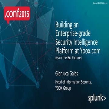 Splunk in Yoox: Security and Compliance