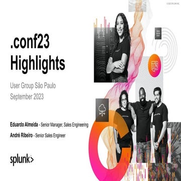 Encontro anual para apresentação das novidades da .conf23