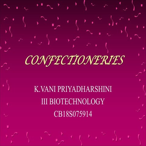 Confectioneries ppt