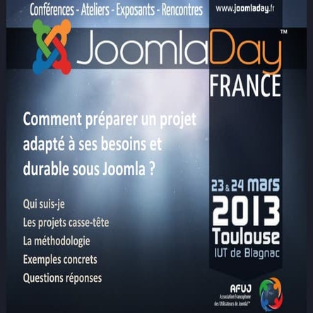 Comment préparer un projet adapté à ses besoins et durable sous Joomla ?