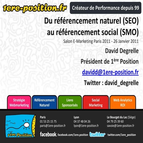 Du référencement naturel (SEO) au référencement Social (SMO)