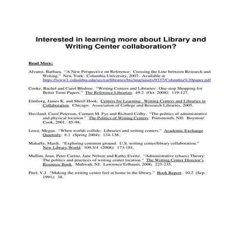 Conference Bibliography