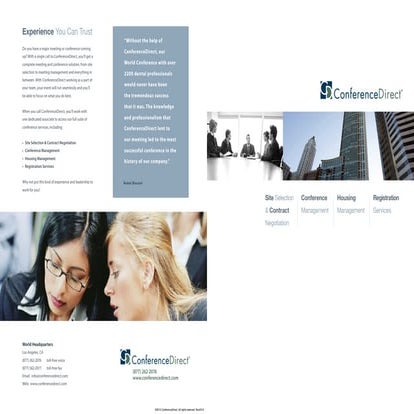 Conference Direct E Brochure | PDF