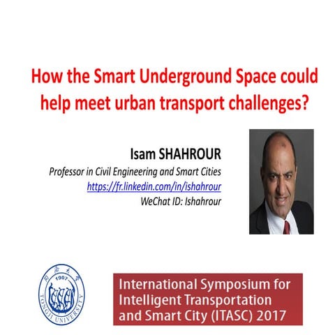 How the Smart Underground Space could help meet urban transport challenges?, ...