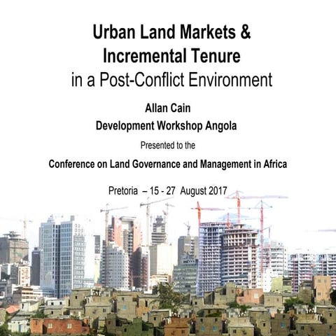 Conference on Land Governance and Management in Africa | PPT
