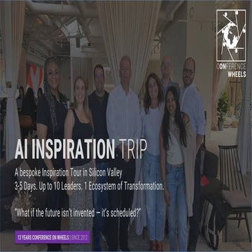 Bespoke Inspiration Tours & Factfinding Missions