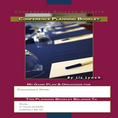 Conference Planning Booklet