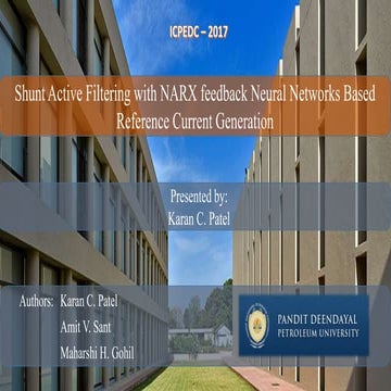 Presentation on shunt active filter