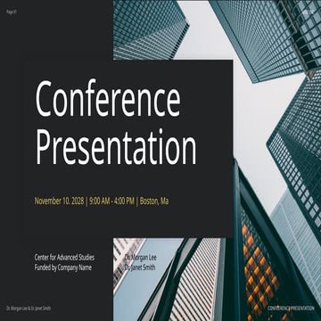 Conference Presentation to explore how innovative solutions can ...