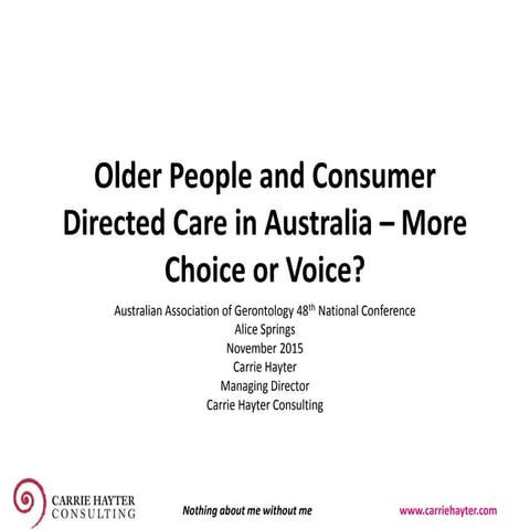 Choice, Voice and Decision Making 