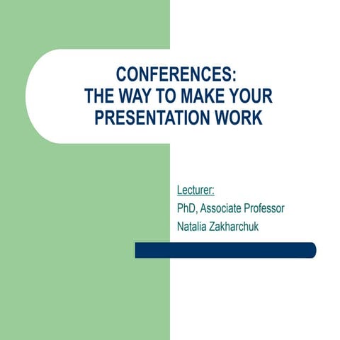 Lesson 5: Conference Presentation | PPTX
