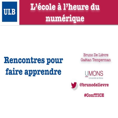 L'école à l'ère du numérique