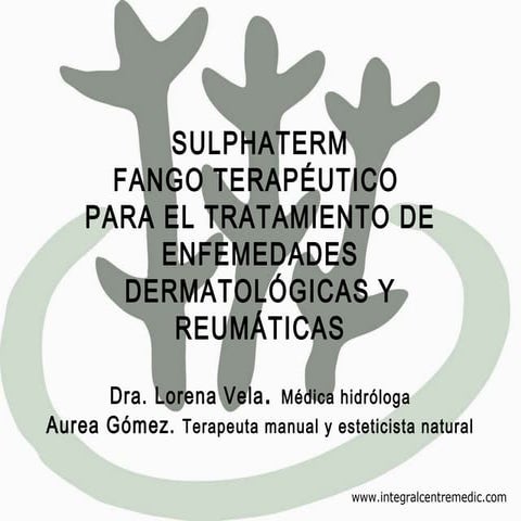 Fango terapéutico para el tratamiento de enfermedades dermatológicas y ...