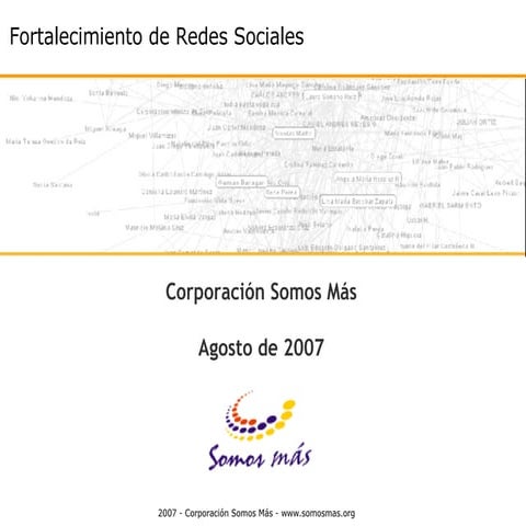 Conferencia "Fortalecimiento y Articulación  de Redes Sociales"