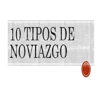 Tipos de noviazgo
