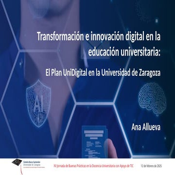 Transformación e innovación digital en la educación universitaria: El Plan Un...