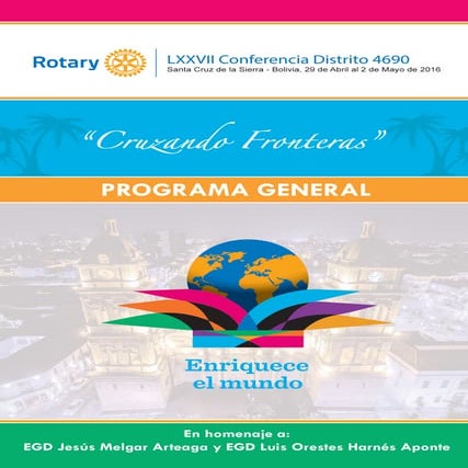 Programa conferencia Distrital 