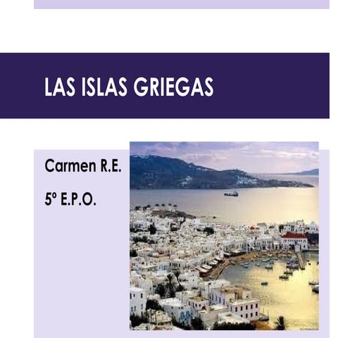 Conferencia Islas Griegas.