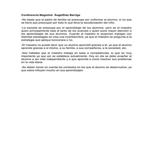 Conferencia magistral  ángel díaz barriga