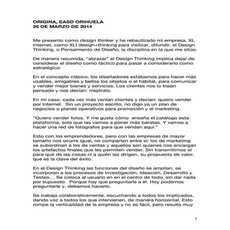 El diseñador en la Sociedad del Conocimiento. Texto