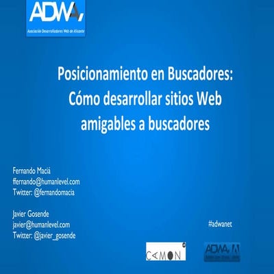 Cómo desarrollar sitios Web amigables a los buscadores