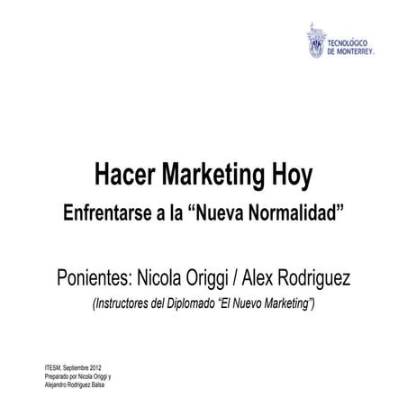 Hacer Marketing Hoy (2012)